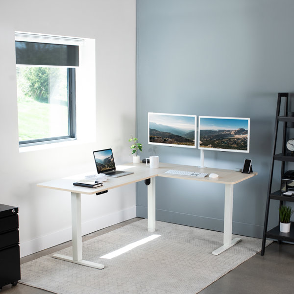 VIvo 63in x 55in Corner Electric Desk & Reviews Wayfair Canada